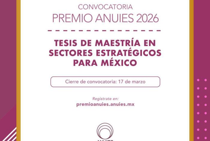 Abierta convocatoria para el Premio ANUIES 2026; UMSNH invita a egresados de posgrado a participar