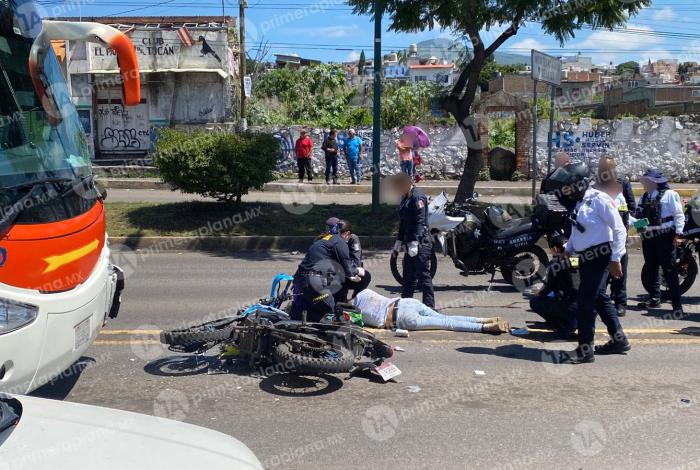 Accidente en la Madero Poniente deja una pareja herida, en Morelia
