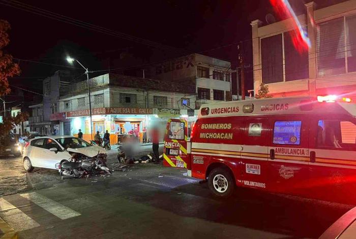 Accidentes de tránsito registrados en diferentes puntos de Morelia dejan 2 heridos