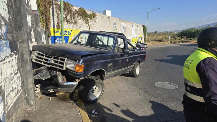 Adulto mayor herido tras choque en circuito 20 de Noviembre de Zamora