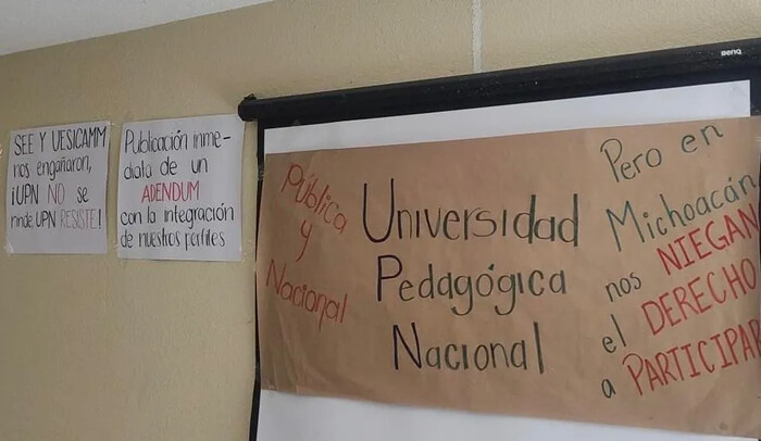 Ahora en la UPN: egresados rechazan convocatoria de asignación de plazas en Michoacán