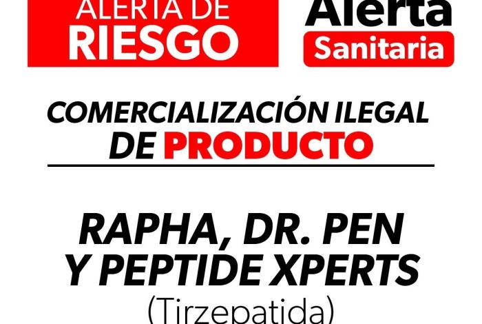 Alerta por venta ilegal de productos con tirzepatida