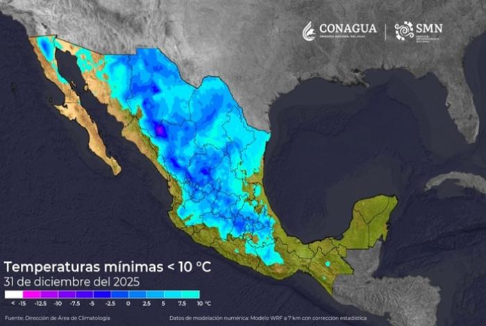Alertan al territorio nacional por lluvias y frentes fríos en las próximas 72 horas