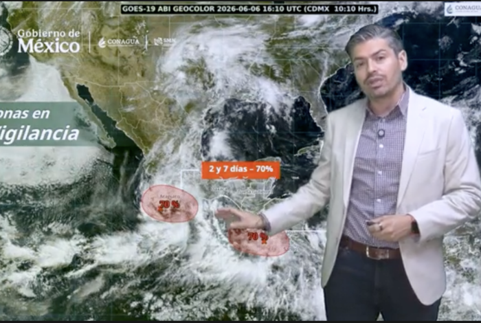 Alertan por depresión tropical Dos-E; su centro, a 255 km de Guerrero