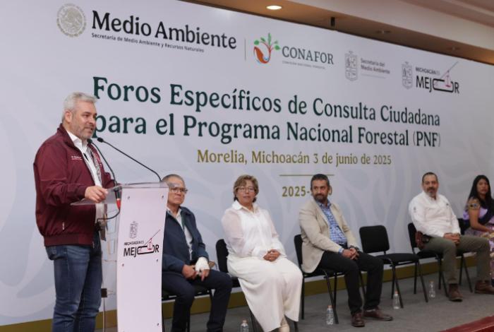 Ante reconocimiento, desde Michoacán se construye el Programa Nacional Forestal