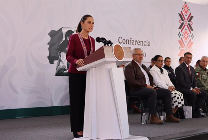 Ante Sheinbaum, destaca Bedolla avances del Plan Michoacán en seguridad, infraestructura y educación