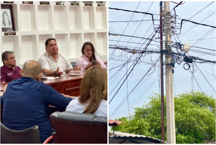 Anuncian ordenamiento del cableado de Internet en Lázaro Cárdenas
