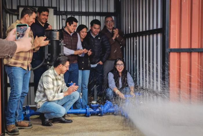 Ario inaugura nueva línea de conducción de agua potable; se suman dos pozos profundos y un tanque de rebombeo