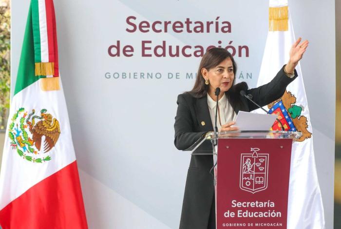 Arranca en Michoacán el ciclo escolar 2025-2026 con un compromiso de paz: Gabriela Molina