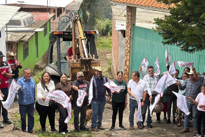 Arranca Gobierno de Puruándiro pavimentación integral en la comunidad de El Pilar
