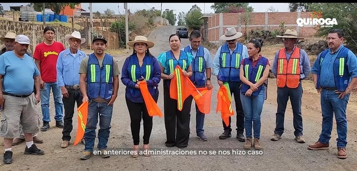 Arranca Gobierno de Quiroga obra de rehabilitación del acceso a Caríngaro, una demanda histórica de la comunidad