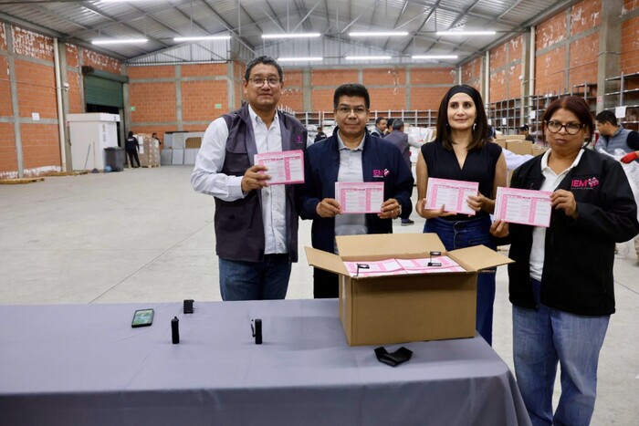 ARRIBAN BOLETAS ELECTORALES QUE SE UTILIZARÁN EL PRÓXIMO 1 DE JUNIO EN MICHOACÁN