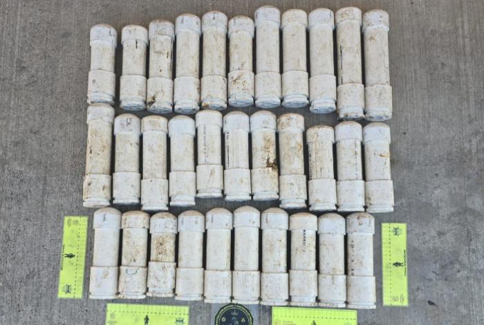Aseguradas 32 granadas, 2 artefactos explosivos y material de elaboración en Nahuatzen: SSP