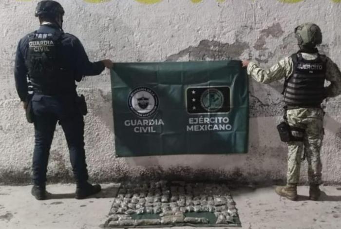 Asegurados 109 envoltorios de marihuana en Operación Apatzingán: SSP