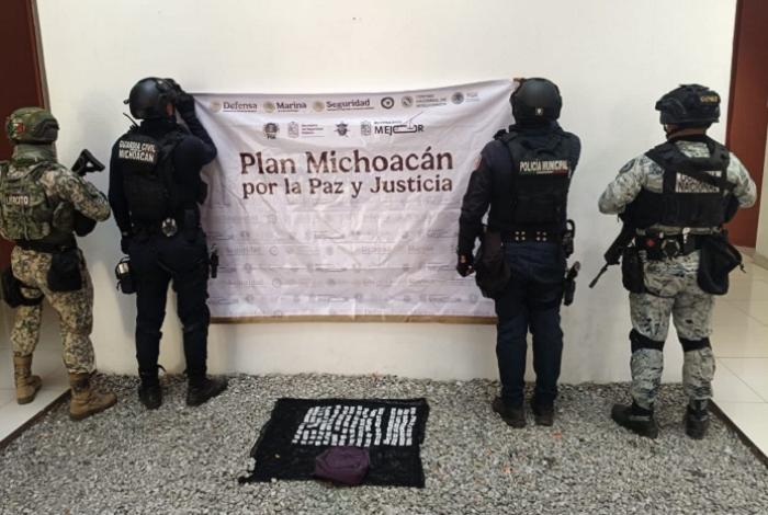 Asegurados 150 envoltorios de metanfetamina en Zamora, resultado del Plan Michoacán: SSP