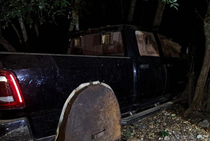 Aseguran camioneta ‘monstruo’, ahora en Aquila
