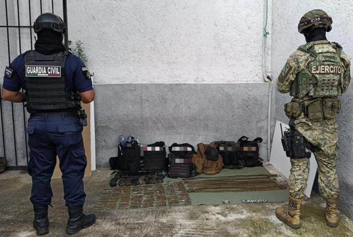 Aseguran mil 410 municiones de alto poder y chalecos alusivos a grupo delincuencial en Juárez: SSP