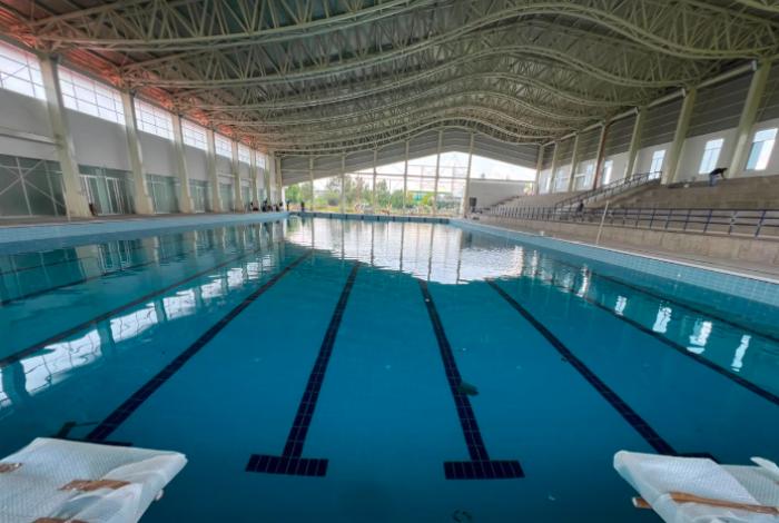 Así luce la nueva Alberca Olímpica de la UMSNH; presenta 95% de avance