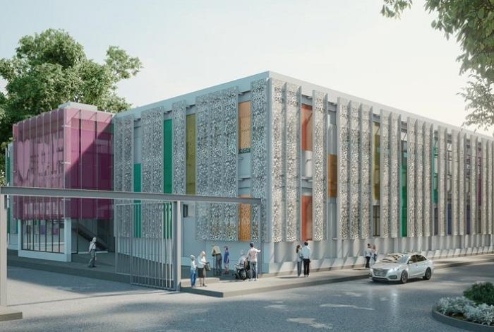 Así lucirá el edificio DIF Uruapan, ubicado en las inmediaciones de la estación 4 del teleférico