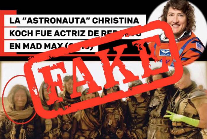 Astronauta de la misión Artemis II Christina Koch no actuó en 'Mad Max: Fury Road'