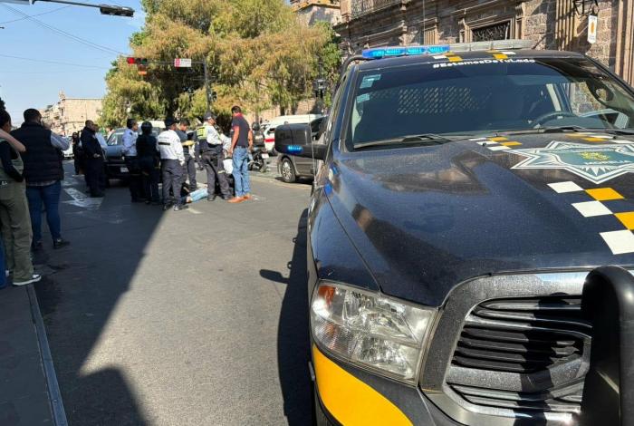 Atropellan a peatona en el Centro Histórico de Morelia