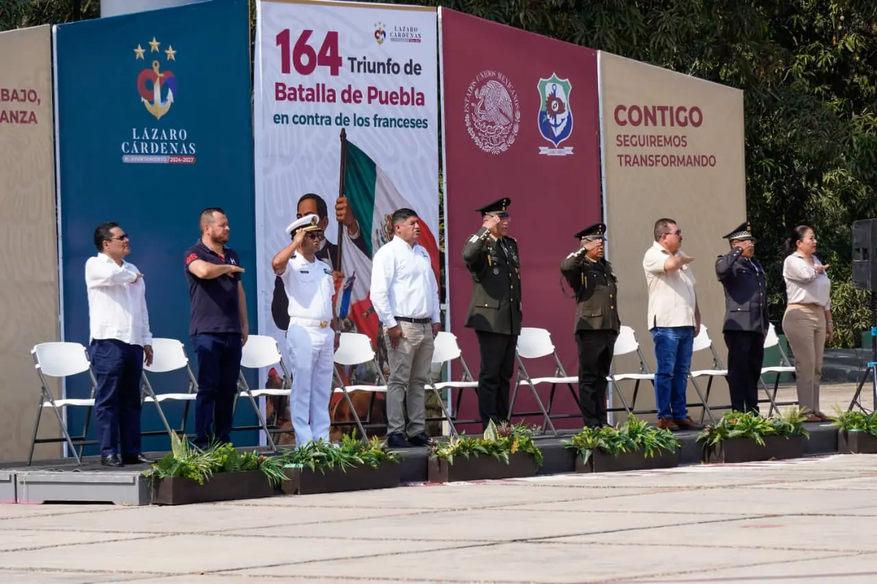 Autoridades Conmemoran 164° Aniversario de la Batalla de Puebla