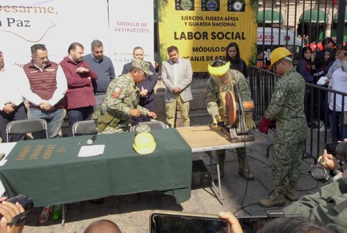 Avanza en Michoacán estrategia de desarme con resultados en Morelia y Zamora