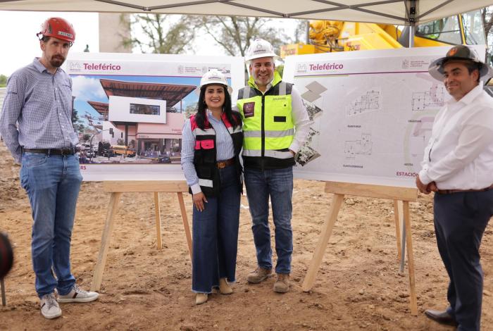 Avanza la transformación de Morelia; supervisa Bedolla estaciones del teleférico