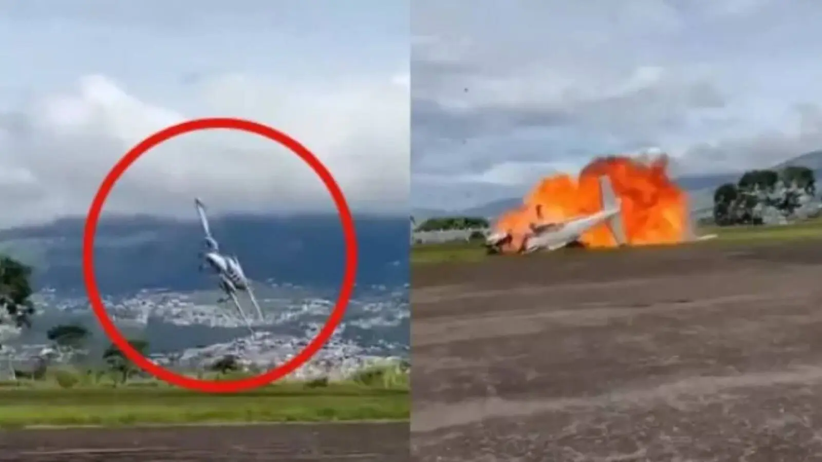 Avioneta se estrella en una pista tras despegar en Venezuela; hay dos muertos | VIDEO