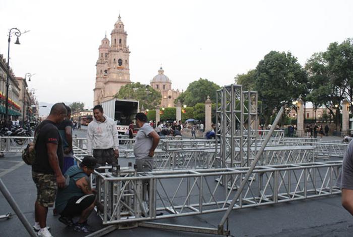 Ayuntamiento de Morelia ya prepara el evento del domingo para celebrar los 484 años de la ciudad