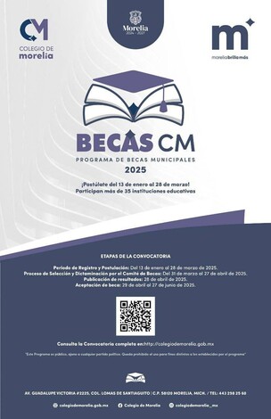  Becas del Colegio de Morelia apoyan titulaciones desde licenciaturas hasta doctorados