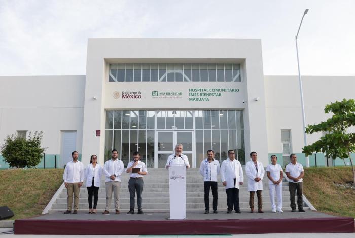 Bedolla inaugura hospital comunitario del IMSS Bienestar en Maruata