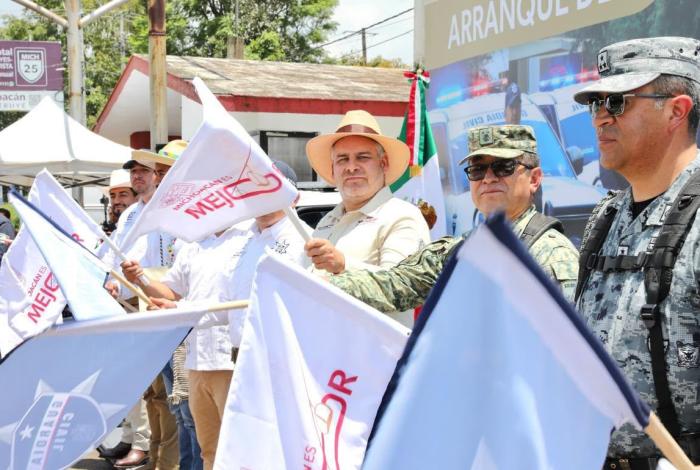 Bedolla pone en marcha corredor seguro en carretera Los Reyes-Jacona