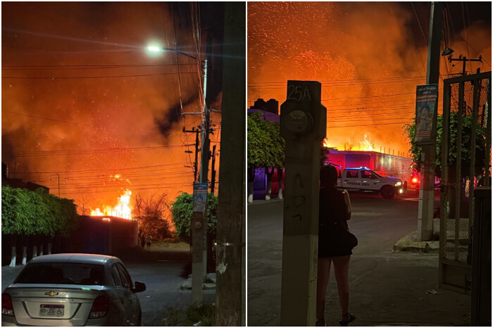 Bomberos de Morelia atienden incendio de pastizal en fraccionamiento Manantiales