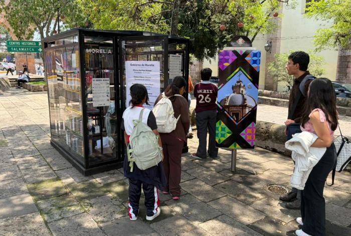  Cabinas de Lectura “Morelia se Lee” consolidan su éxito durante su primer mes de operación