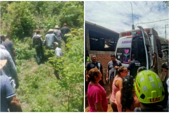 Camioneta de jornaleros se va a un barranco en Uruapan; hay 6 heridos