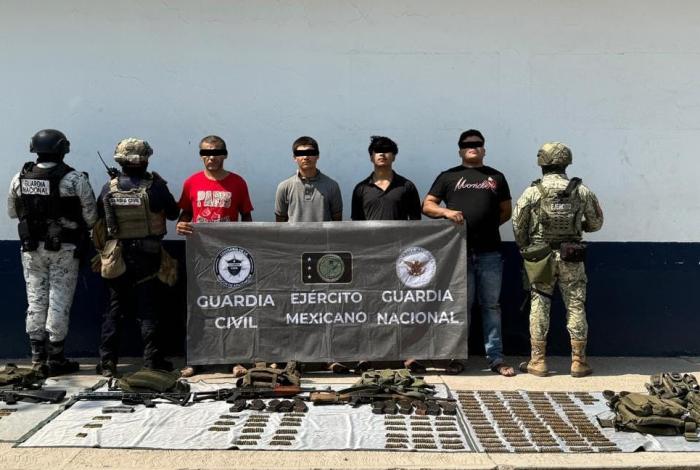 Capturan a 5 presuntos integrantes del CJNG, en Buenavista