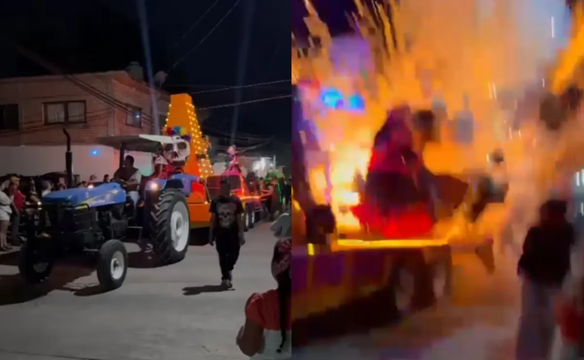Carro alegórico explota durante desfile de Día de Muertos en Morelos; hay 10 heridos | Video
