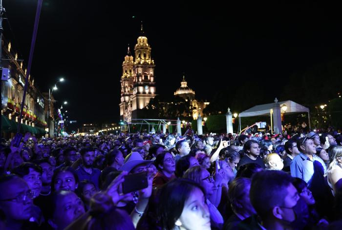 Celebra Morelia su 484 Aniversario con espectacular concierto