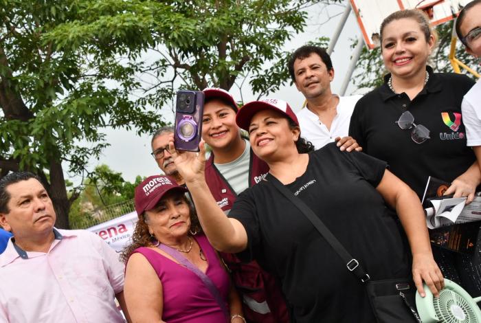 Celeste Ascencio encabeza asamblea en defensa de la Transformación y la Soberanía Nacional en Lázaro Cárdenas