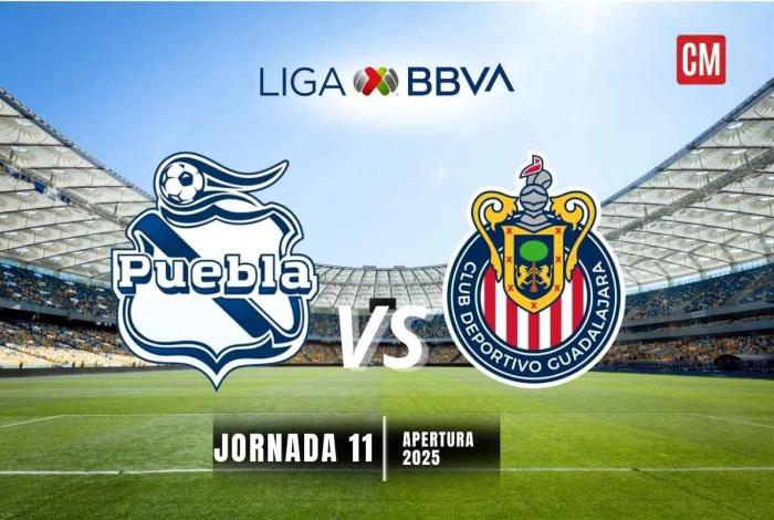 Chivas busca encender la Liga MX ante Puebla en duelo de la Jornada 11 en el Cuauhtémoc