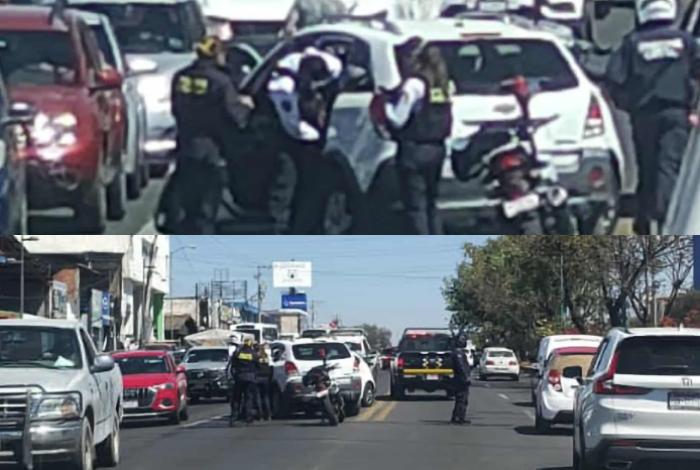 Chocan dos vehículos en la avenida Madero Poniente de Morelia, salida a Quiroga