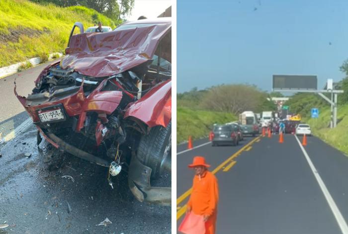 Choque múltiple en la Siglo XXI deja cinco lesionados