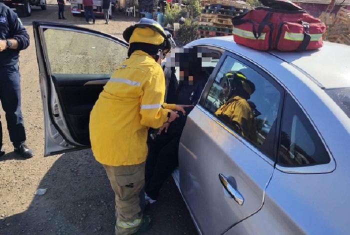 Choque vehicular deja una persona levemente herida en la Morelia-Pátzcuaro