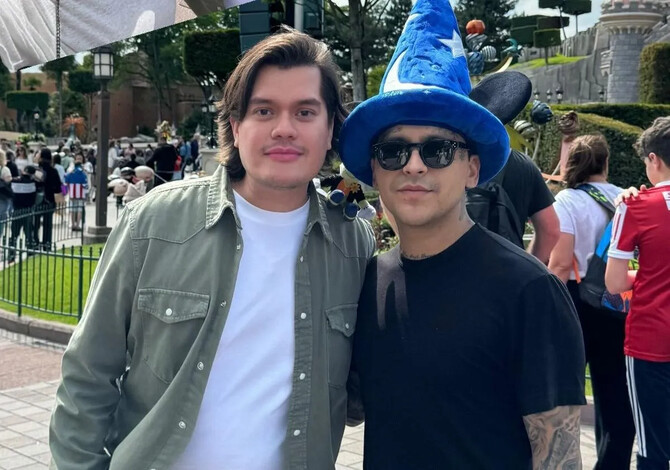 Christian Nodal y Ángela Aguilar: Amor que brilla en Disneyland París