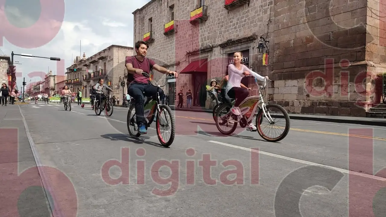 Ciclovía Dominical de Morelia continúa a pesar de plantón de la CNTE