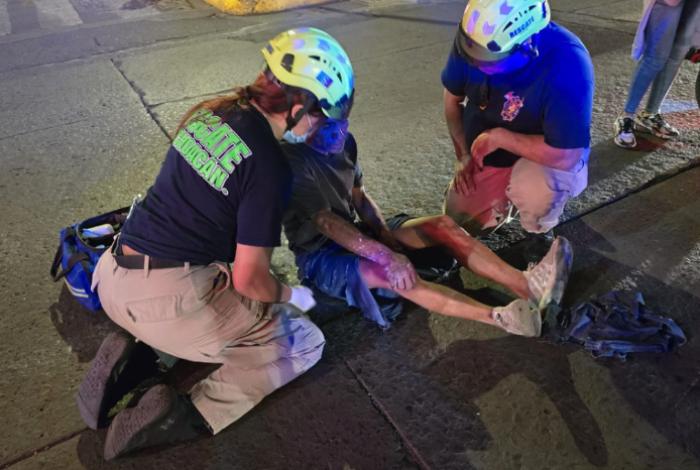 Civiles detienen a conductor tras atropellar a obrero que viajaba en bicicleta, en Zamora