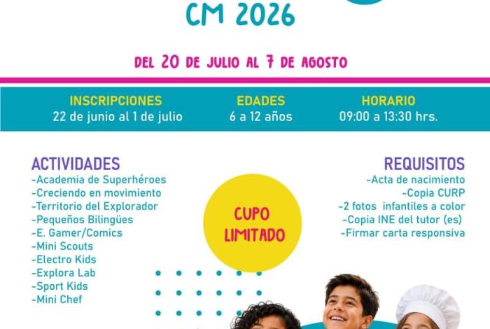 Colegio de Morelia abre inscripciones para “Verano de Campeon@s CM 2026”