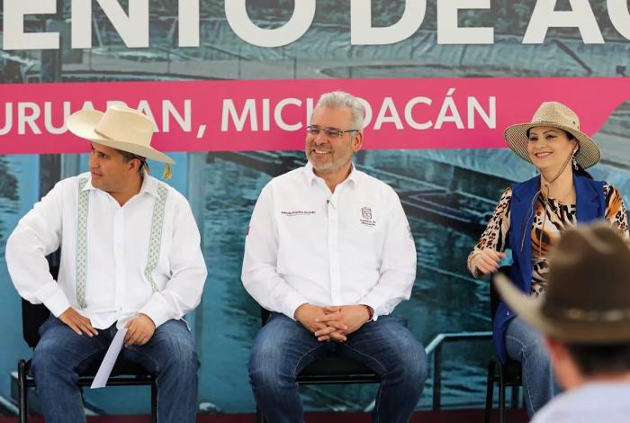 Con inversión de 200 mdp, inaugura Bedolla planta tratadora de agua en Uruapan