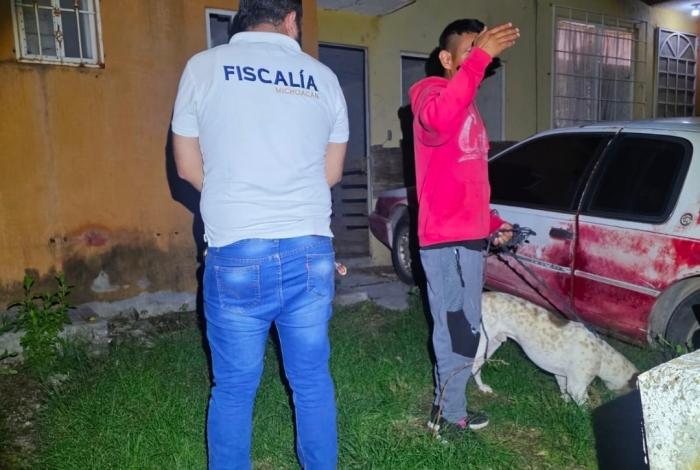 Con orden de cateo, rescatan a perro maltr4tado en Numarán